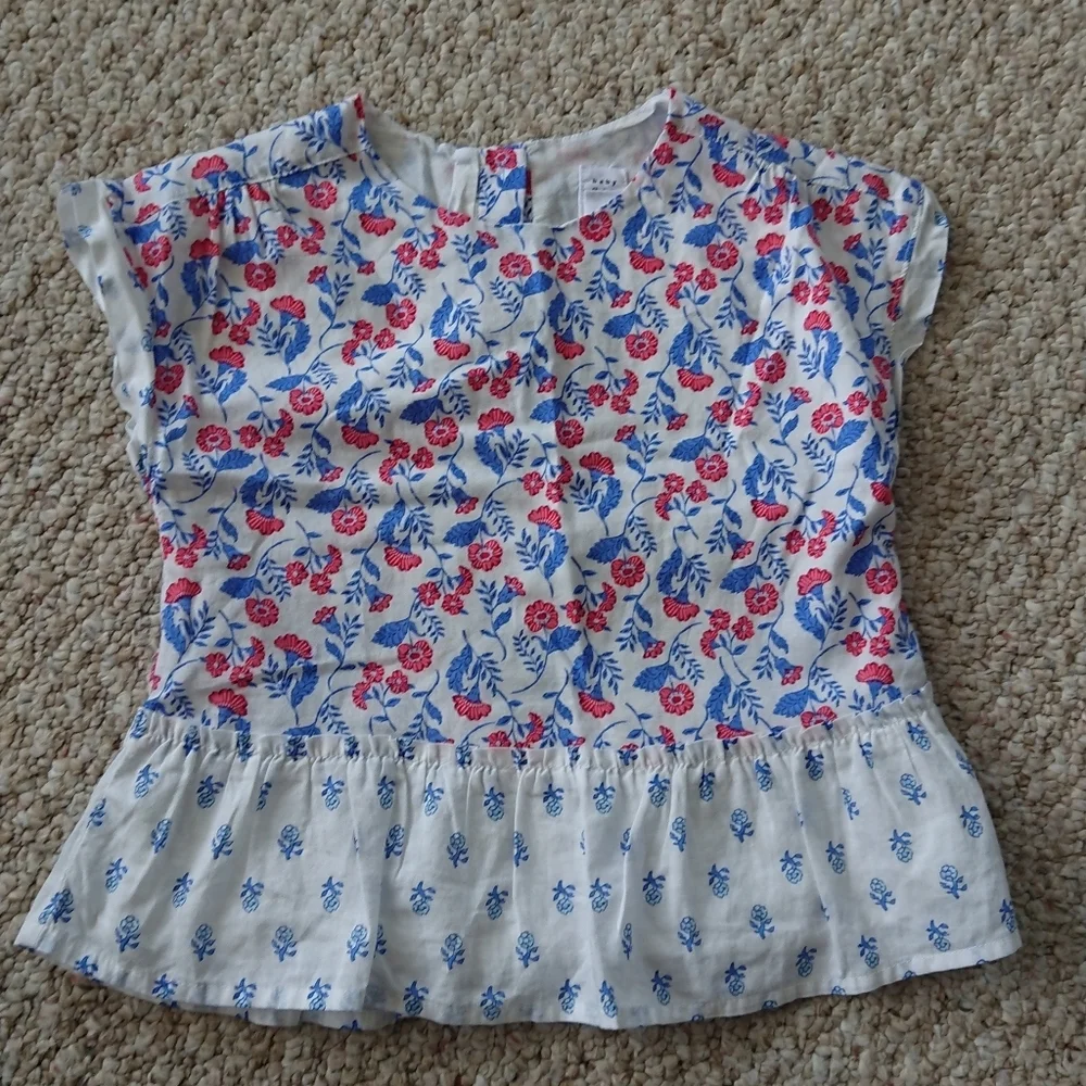 GAP kids floral outfit in pink & blue floral size 4